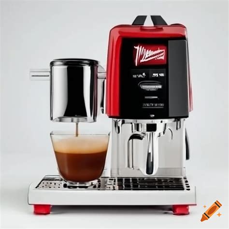 Milwaukee branded coffee machine on Craiyon