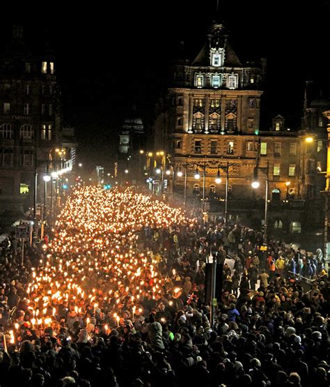 Torchlight Procession to Calton Hill - December 30, 2012