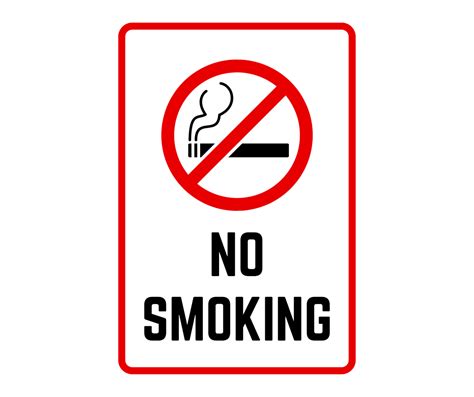 No Smoking Signs: Printable Templates (Free PDF Downloads)