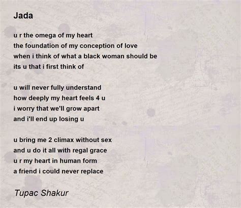 Jada Poem by Tupac Shakur - Poem Hunter