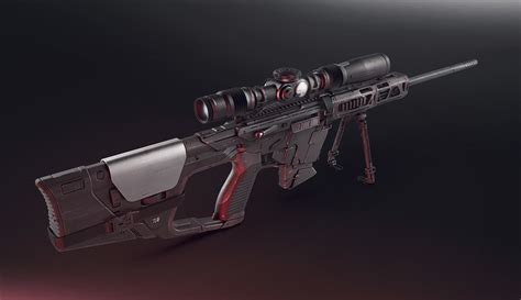 Sci Fi Concept Art Sniper Rifle