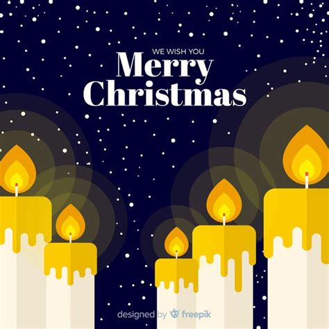 Free Vector | Christmas candles background