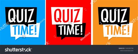 Quiz Time On Various Background Stock Vector (Royalty Free) 1545395798 ...