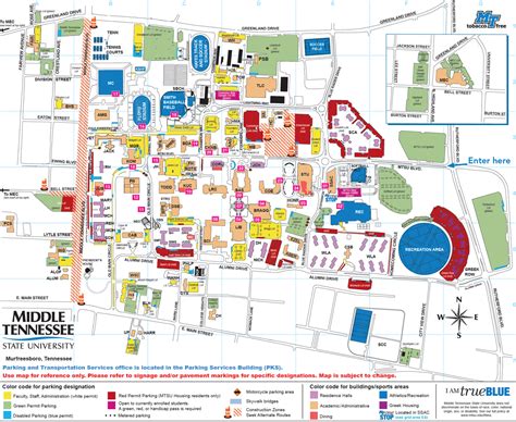 Tennessee State University Campus Map