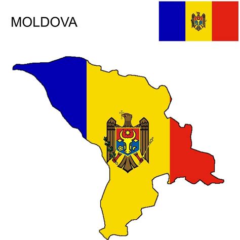 Moldova Flag Map and Meaning | Mappr