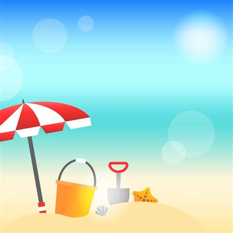 Summer time, Summer beach background vector illustration 541777 Vector ...