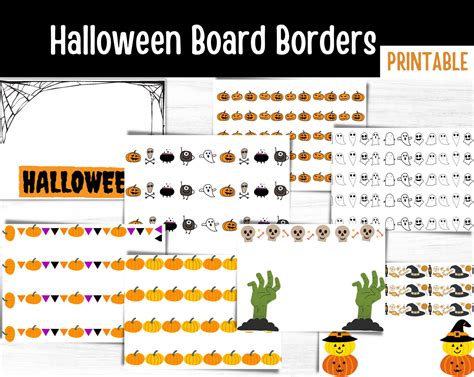 Halloween Bulletin Board Borders Halloween Classroom - Etsy