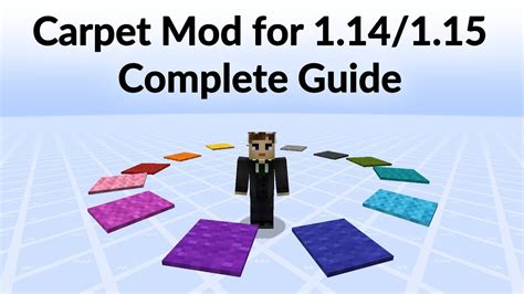 Carpet Mod for Minecraft 1.14/1.15 - Complete Guide - YouTube