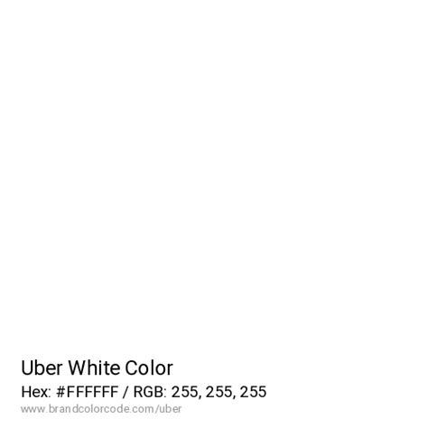 Uber Brand Color Codes » BrandColorCode.com