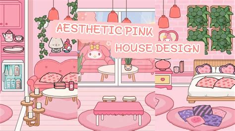 AESTHETIC PINK HOUSE DESIGN 🏩🌸💗 TOCA LIFE WORLD 💌 - YouTube