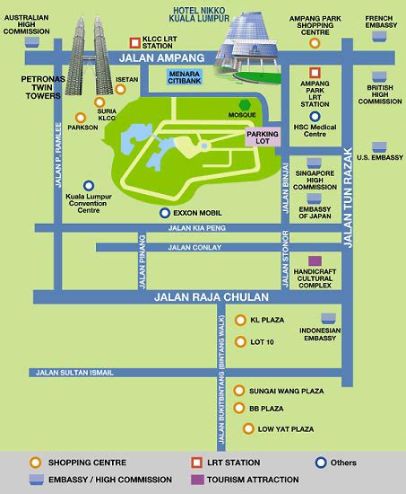 Location Map - InterContinental Hotel Kuala Lumpur