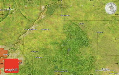 Satellite Map of Fort Saskatchewan