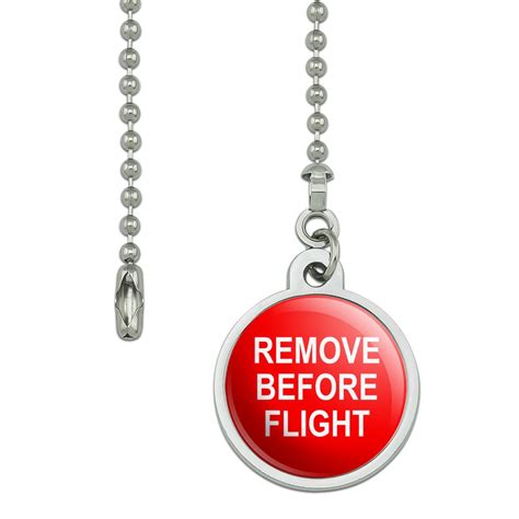 Remove before Flight Airplane Warning Ceiling Fan and Light Pull Chain - Walmart.com