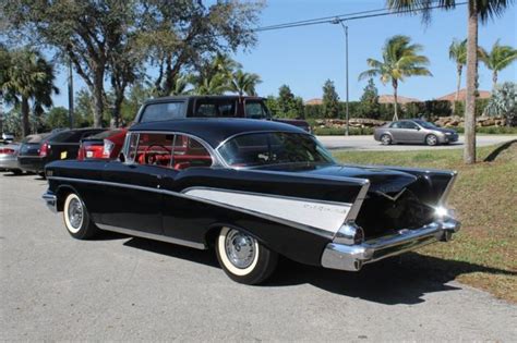 1957 Chevrolet BEL-AIR Black 2 Door Hardtop 283 V8 Auto Restored 57 Chevy BelAir for sale ...