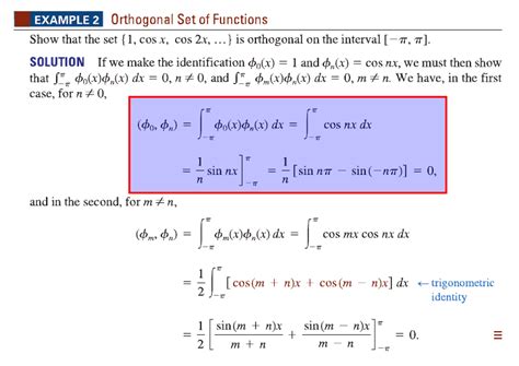 Proving a set of functions is orthogonal