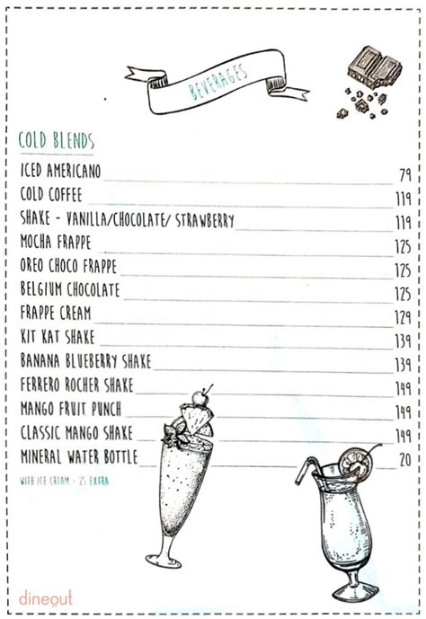 Menu of Cafe Di Milano, Dwarka, Delhi | Dineout