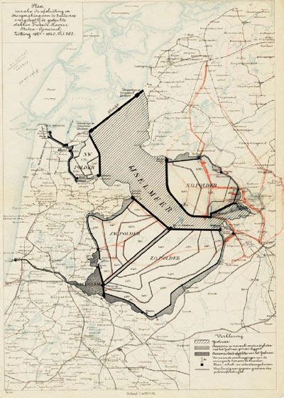 Afsluitdijk bestaat 75 jaar (2007) - bewri Holland Map, Ancient Maps, Water Management, Old Maps ...