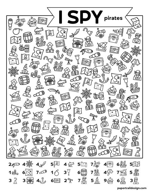 I Spy Pages Printable - Printable Word Searches