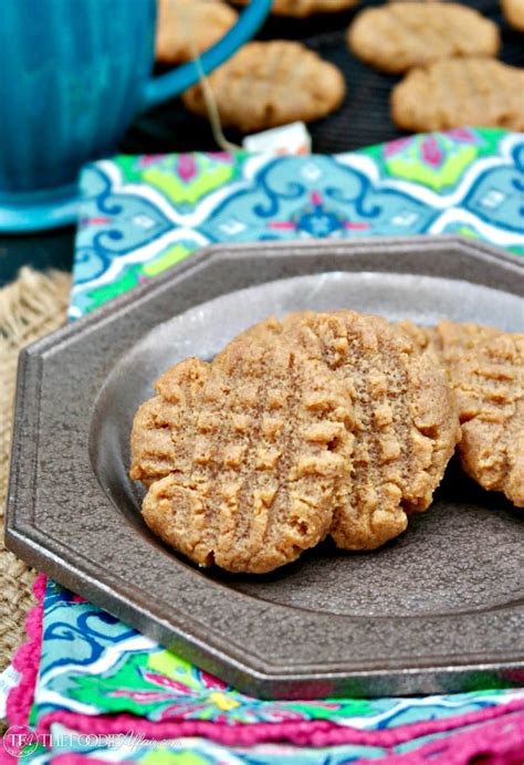 One-Bowl Sugar Free Peanut Butter Cookies - The Foodie Affair