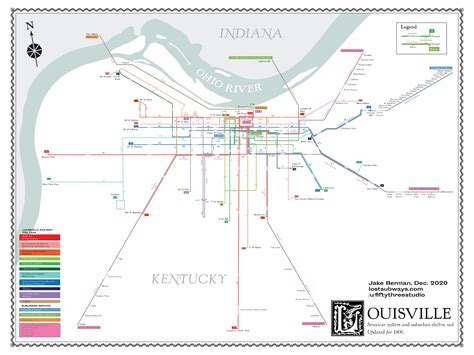 I drew a map of Louisville's rail transit system in 1906. : r/Louisville