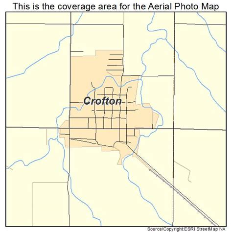 Aerial Photography Map of Crofton, NE Nebraska