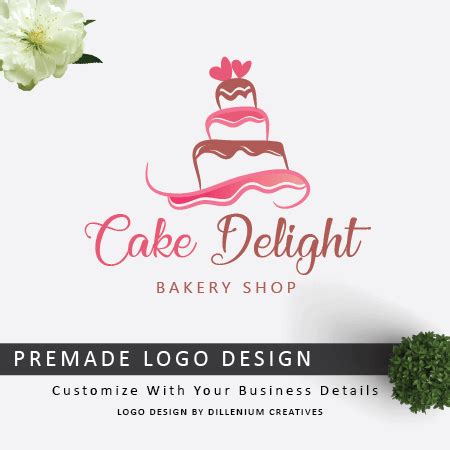 Cake Shop Logo - Cake Bakery Logo - Cake logo design | Cake logo design, Cake shop design ...