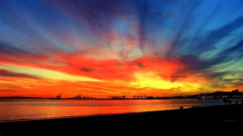 Long Beach Sunset Photograph by Jason Sewell