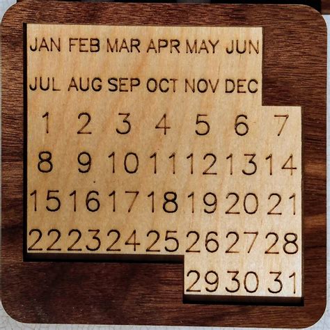 Puzzle Calendar - solve for each day of the year