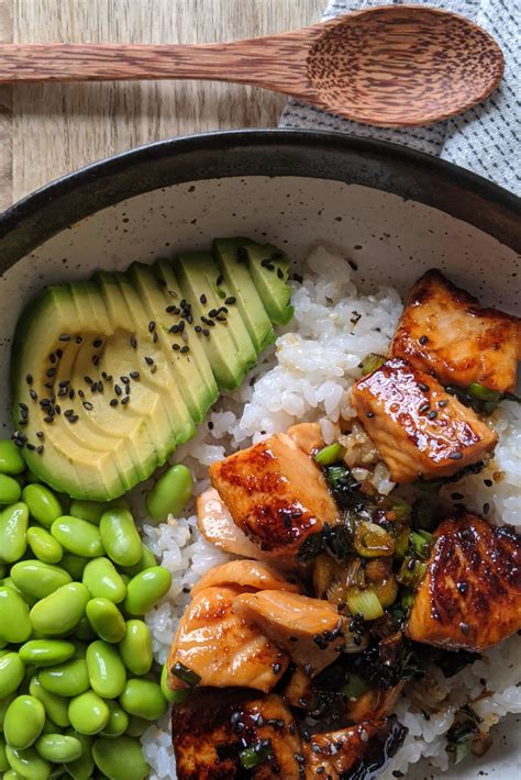 Teriyaki Salmon Sushi Bowl Recipe - My Gluten Free Guide | Recipe | Healthy recipes, Salmon ...