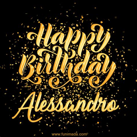 Happy Birthday Alessandro GIFs - Download on Funimada.com