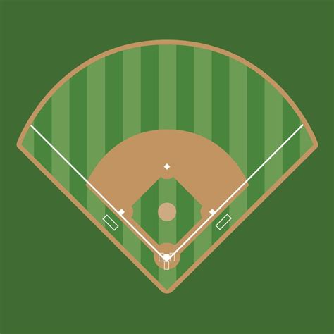 Baseball Field The Illustration 23022595 Vector Art at Vecteezy