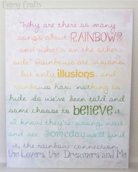 Rainbow Connection Lyrics Printable - Printable Word Searches