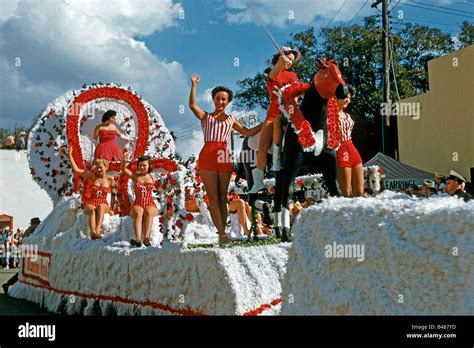 Float in the parade at the Gasparilla Pirate Festival Tampa Florida c ...