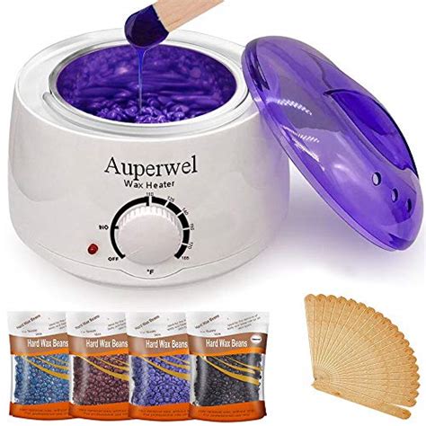 Auperwel Waxing Kit - Hair Removal Bikini Waxing Kit Brazilian at home Wax Kit for women with 4 ...