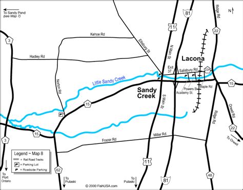 Map - Upper Little Sandy Creek : FishSalmonRiver.com