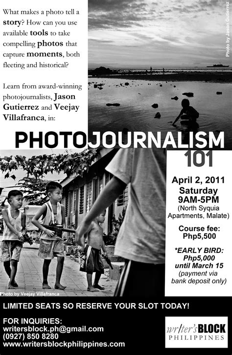 Photo-Journalism Writing and Photo Workshop - When In Manila