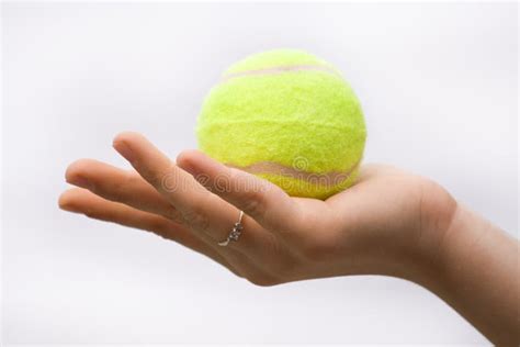 Hand Holding Tennis Ball Stock Images - Image: 10838884