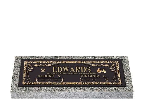 Castle Rose Companion Bronze Grave Marker | Lovemarkers.com