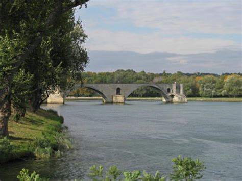 Rhone River in Avignon France