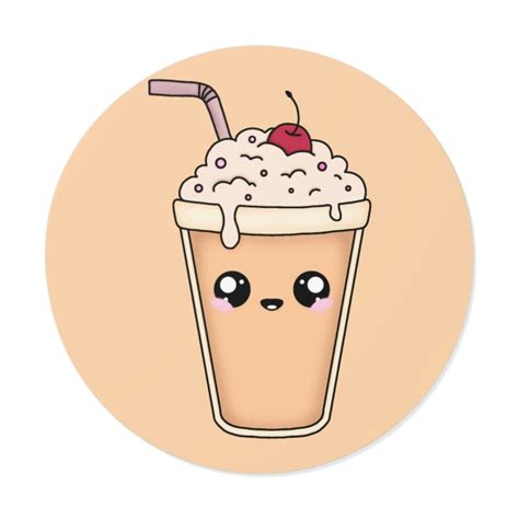 Milkshake Waterproof Kawaii Sticker - Etsy