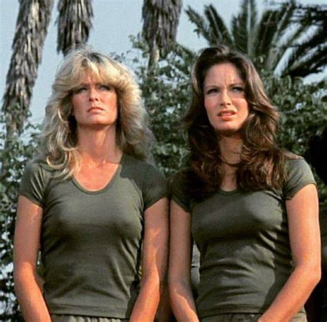 Farrah Fawcett and Jaclyn Smith in an episode of "Charlie's Angels".