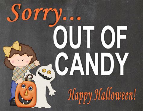 Halloween Candy Sign Printable Free - NewFreePrintable.net