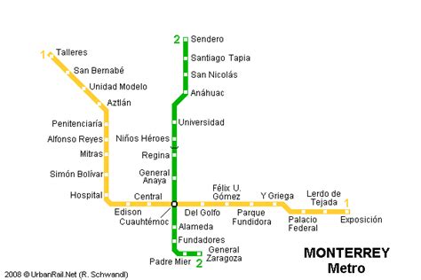 Mapa del Metro de Monterrey para Descarga | Mapa Detallado para Imprimir