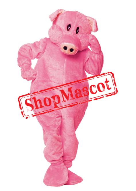 Superb Pink Pig Mascot Costume