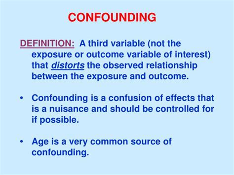 PPT - CONFOUNDING PowerPoint Presentation, free download - ID:971248