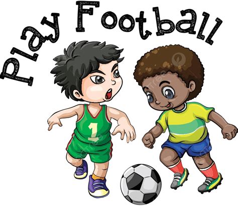 Kids Playing Football On White Background Kick Ball Equipment Vector, Kick, Ball, Equipment PNG ...