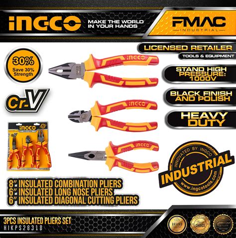 Insulated pliers set 3 Pcs - Dealsdirect.co.nz