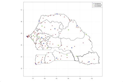 | Different classes of meteorological stations over Senegal: synoptic ...