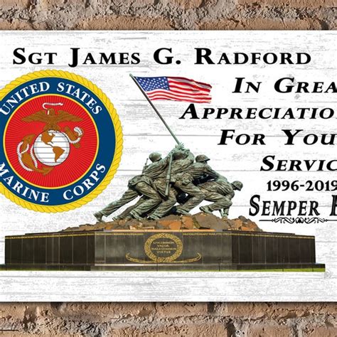 Marine Corps Retirement Plaques - Etsy