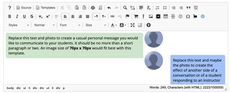 Add a content template to a text box - EdTech Help